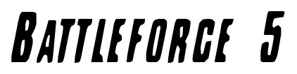 Battleforce 5 font